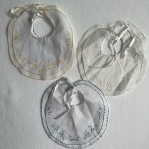Embroidered baby bibs 3 pack